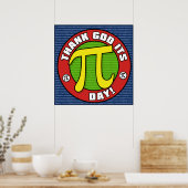 Godzijdank zijn PI Day Poster (Keuken)