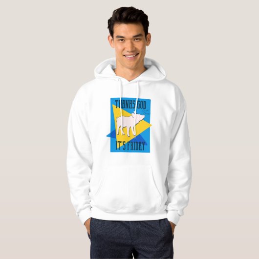 Godzijdank zijn vrijdag hoodie (Voorkant volledig)