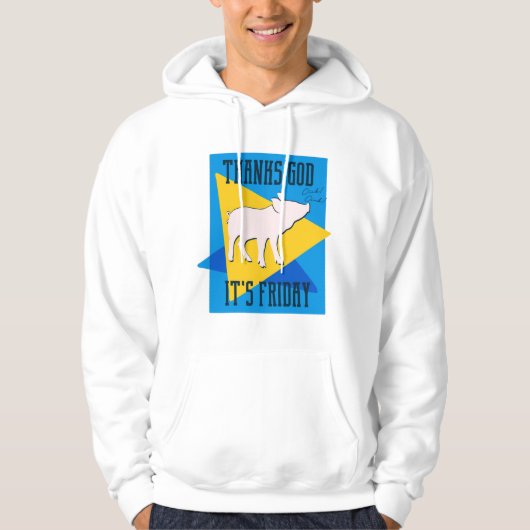 Godzijdank zijn vrijdag hoodie (Voorkant)