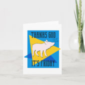 Godzijdank zijn vrijdag kaart (Voorkant)