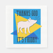 Godzijdank zijn vrijdag servet (Voorkant)
