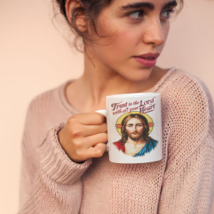 Godzijdelijke Trouw: Jezus Moedigt het Geloof Aan Koffiemok