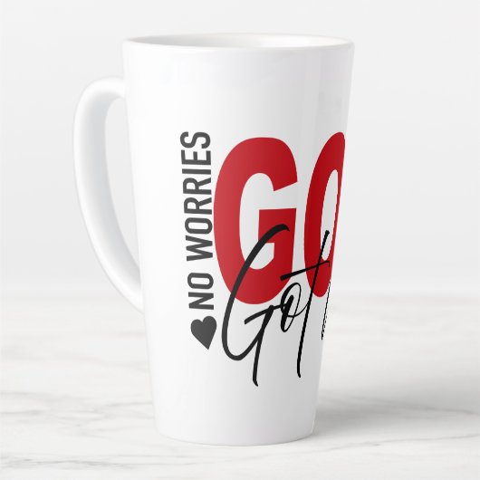 Godzijdelijke Zekerheid Latte Mok (Linkerhoek)
