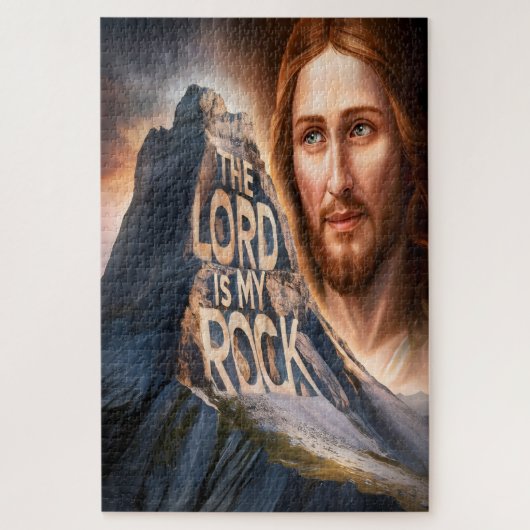 Godzijdige Redder: De Heer Is Mijn Rots Legpuzzel (Verticaal)