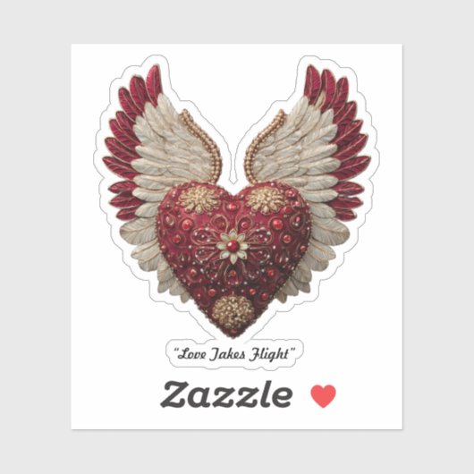 "Godzijdse Hartvleugels" Sticker (Vel)