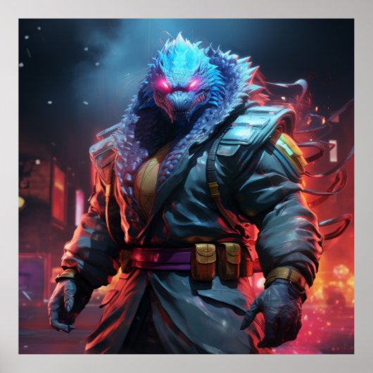 Godzilla als Street Fighter Karakter Selectie POS Poster (Voorkant)