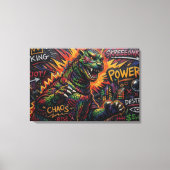 GODZILLA. CANVAS AFDRUK (Voorkant)