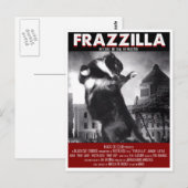 Godzilla Cat Briefkaart (Voorkant / Achterkant)