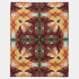 Godzilla Fantasy Nuclear Mandala Fleece Deken