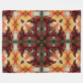 Godzilla Fantasy Nuclear Mandala Fleece Deken (Voorkant (Horizontaal))