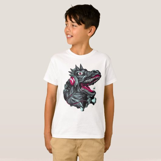 Godzilla Kinder T-shirt ontwerp (Voorkant volledig)