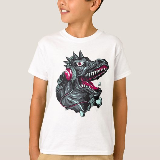 Godzilla Kinder T-shirt ontwerp (Voorkant)