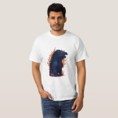 Godzilla met vuur godzilla vuren t-shirt (Voorkant volledig)