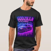 Godzilla op straat t-shirt (Voorkant)