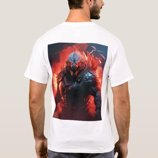 Godzilla Street Fighter Mashup T-shirt (Achterkant)
