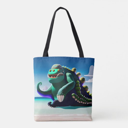 Godzilla Tote Bag (Achterkant)