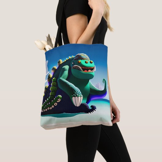 Godzilla Tote Bag (Dichtbij)
