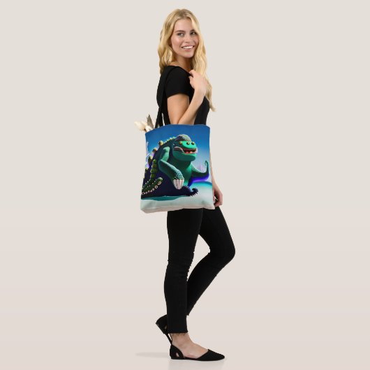 Godzilla Tote Bag (Op model)