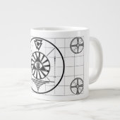 Godzilla TV Test Patroon Grote Koffiekop (Voorkant rechts)