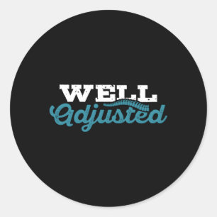 Goed aangepast Chiropractor Chiropractie Student Ronde Sticker