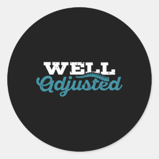Goed aangepast Chiropractor Chiropractie Student Ronde Sticker