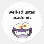 "Goed aangepaste academische" stickers (Voorkant)