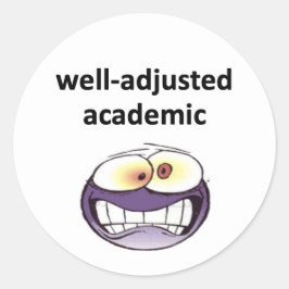 "Goed aangepaste academische" stickers