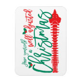 Goed aangepaste kerstchiropraktijk magneet (Verticaal)