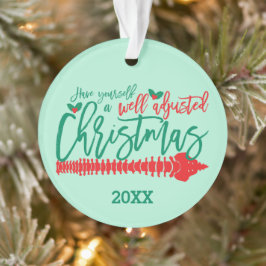 Goed aangepaste kerstchiropraktijk ornament