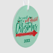 Goed aangepaste kerstchiropraktijk ornament (voorkant)