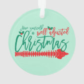 Goed aangepaste kerstchiropraktijk ornament (achterkant)