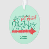 Goed aangepaste kerstchiropraktijk ornament (voorkant)