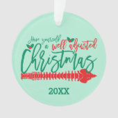 Goed aangepaste kerstchiropraktijk ornament (voorkant)