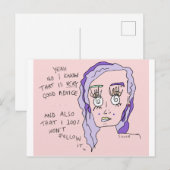 Goed advies | Afdrukken Briefkaart | #overhear (Voorkant / Achterkant)