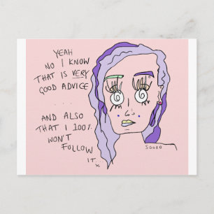 Goed advies   Afdrukken Briefkaart   #overhear