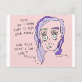 Goed advies | Afdrukken Briefkaart | #overhear (Voorkant)