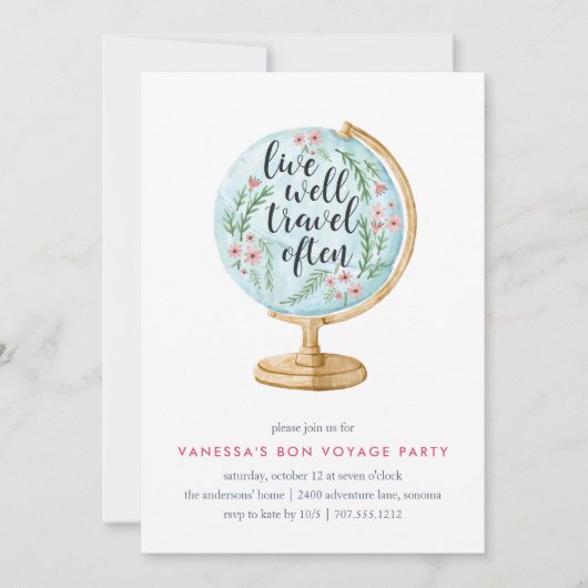 Goed afgelegd | Going Away Party Uitnodiging (Voorkant)