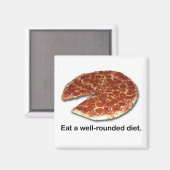 Goed afgeronde Diet Square Magnet (Voorkant / Achterkant)