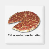 Goed afgeronde Diet Square Magnet (Voorkant)