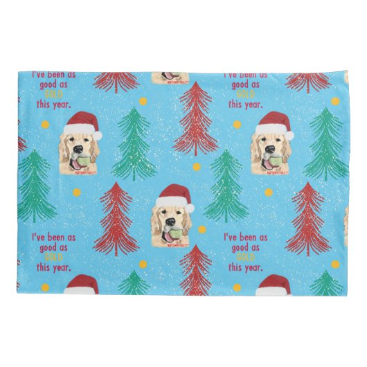 Goed als goud dit jaar kerst Kussensloop set (Achterkant-Links)