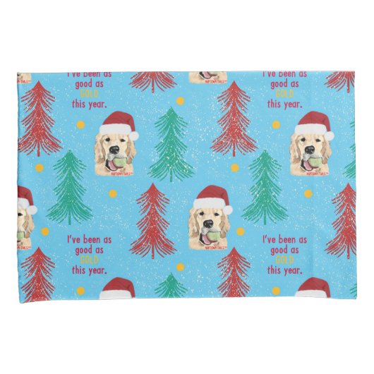 Goed als goud dit jaar kerst Kussensloop set (Voorkant-Rechts)