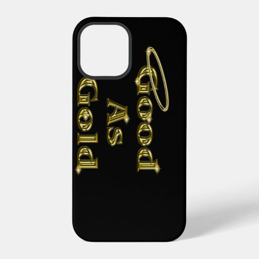Goed als goud iPhone hoesje (Achterkant)