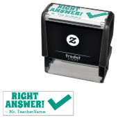 "GOED ANTWOORD!" Instructeur Rubber Stamp Zelfinktende Stempel (In situ)