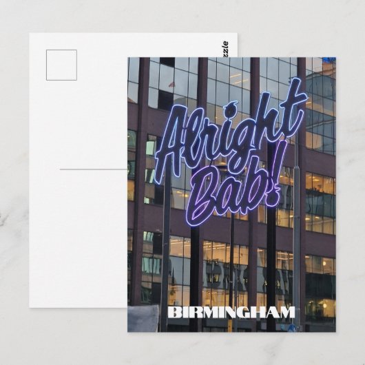 Goed Bab! Birmingham Briefkaart (Voorkant / Achterkant)
