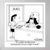 Goed belastingdocument Conceptueel Poster (Voorkant)