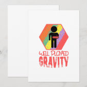 Goed beproefde zwaartekracht - Een goed gebroken w Bedankkaart (Voorkant / Achterkant)