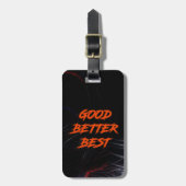 Goed Beter Best Laat Het Nooit Rusten Bagagelabel (Voorkant verticaal)