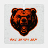 Goed Beter Best Laat Het Nooit Rusten Metalen Ornament (Voorkant)