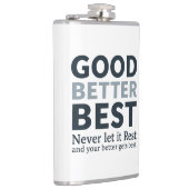 Goed Beter Best Laat het Nooit Rusten Motiverende Heupfles (Rechts)