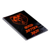 Goed Beter Best Laat Het Nooit Rusten Notitieboek (Rechterzijde)